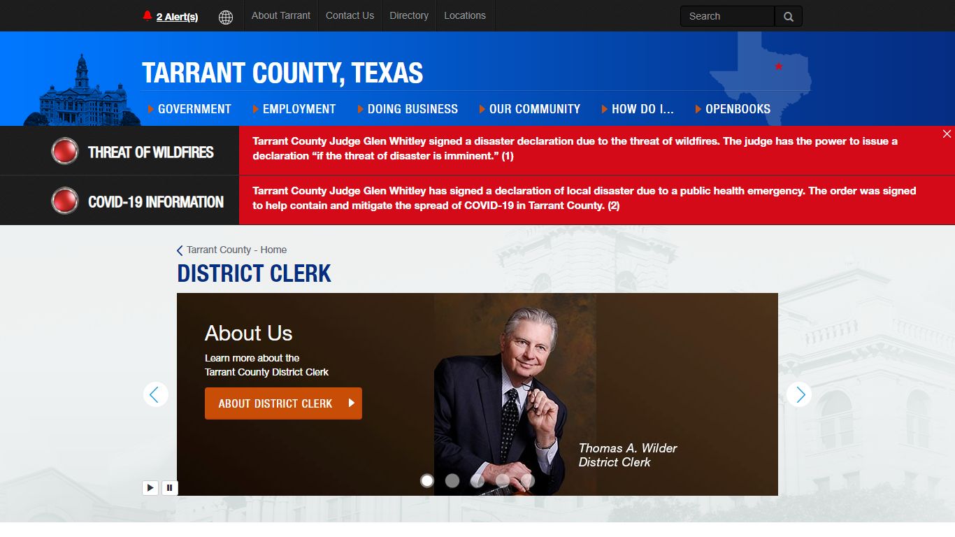 District Clerk - Tarrant County, Texas